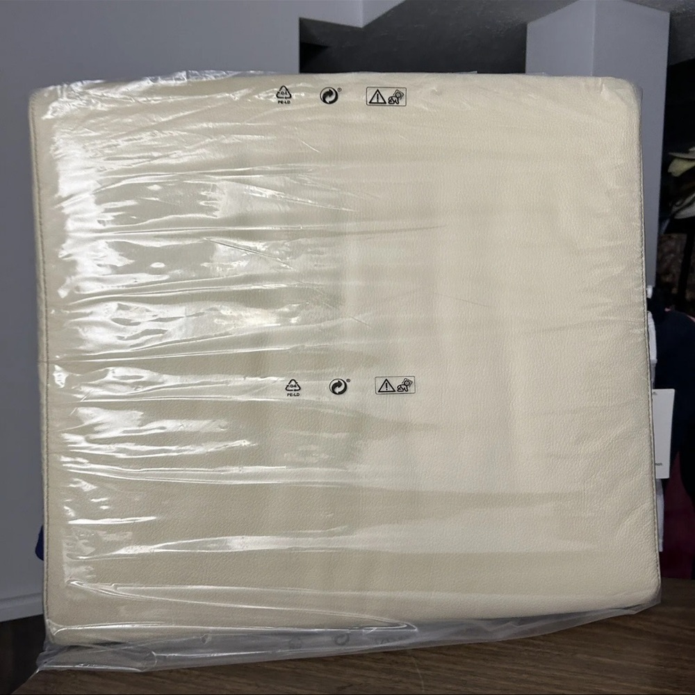 NEW IKEA POÄNG Ottoman Cushion Hillared Beige Replacement Cover Scandi Boho